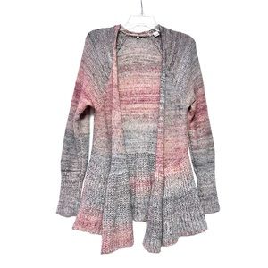 Anthropologie Knitted & Knotted Cody Cardigan Mohair Wool Blend Italian Yarn Med
